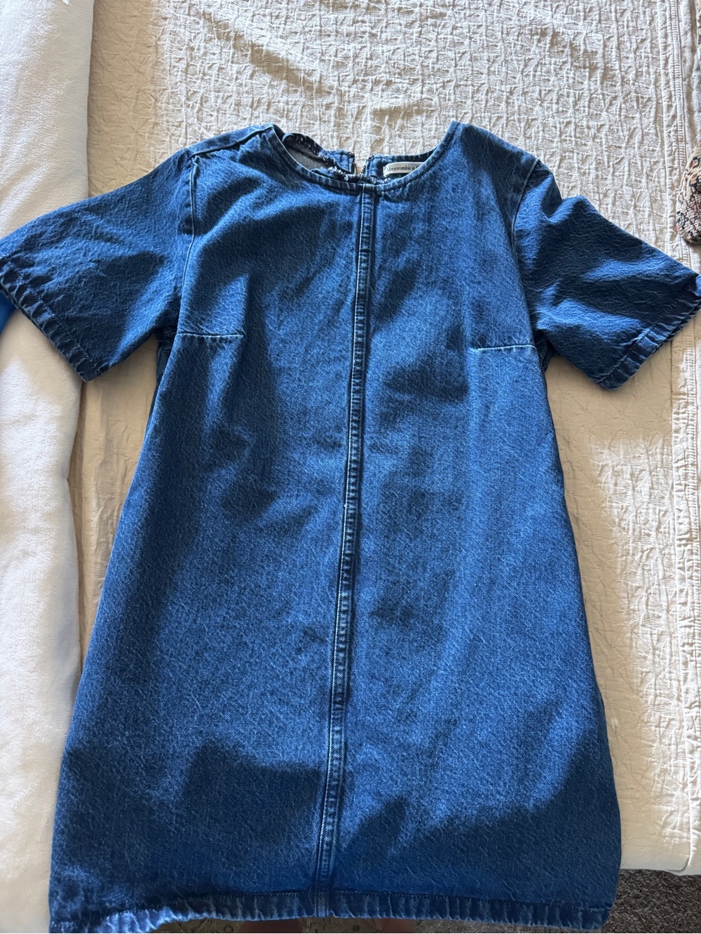 Abercrombie & Fitch Indigo Denim Short Sleeve Dress